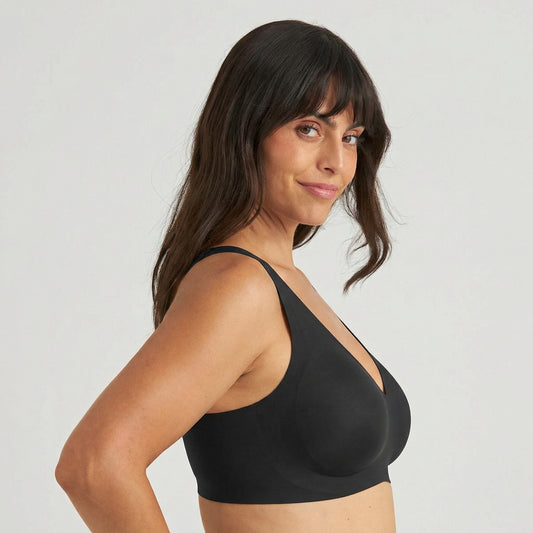 Soutien-gorge en gelée à encolure en V avec fermeture dans le dos