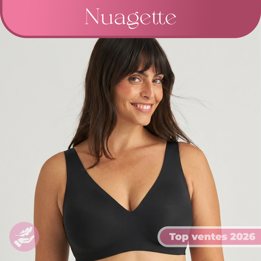 Soutien-gorge en gelée à encolure en V avec fermeture dans le dos
